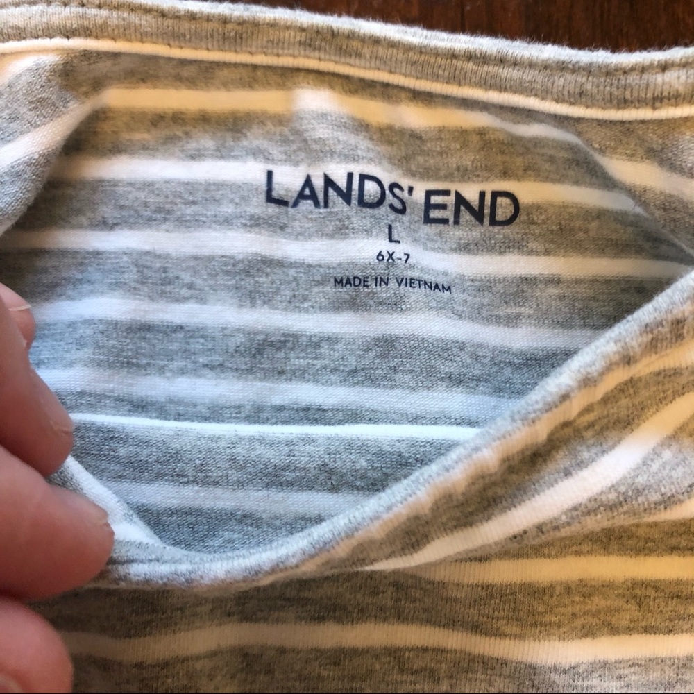 Lands’ End Girls’ Ruffle Back Tunic - Picture 3 of 3